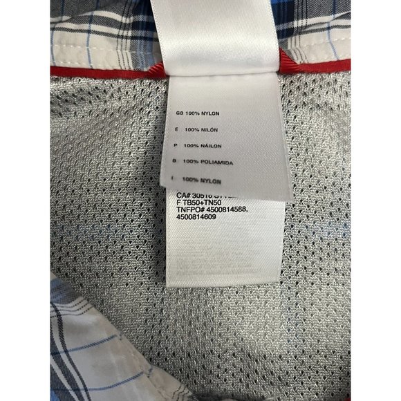 The North Face Button Down Short Sleeve Plaid Shirt Large Vented - Picture 6 of 9